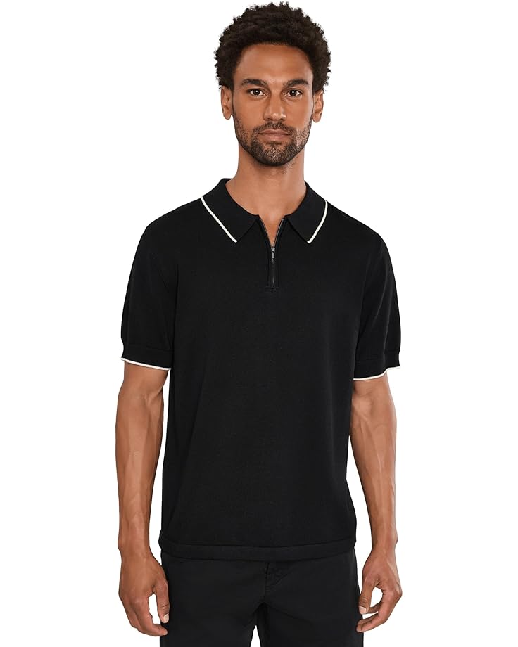 Liverpool Los Angeles Short Sleeve Zip Sweater Polo - Main View