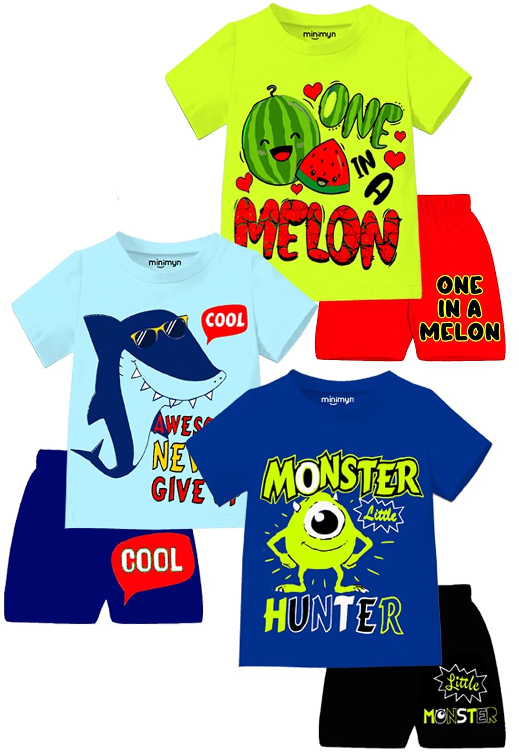 MINI MYN Boys Regular Fit Cotton T-Shirts and Shorts Clothing Set - Review, Price and Buying Guide