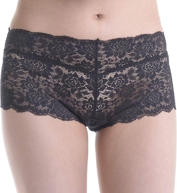 Amazon 総レースショーツ 1分丈 日本製 インナー ショーツ パンティ パンティー レース パンツ パンティー 下着 レディス レディース 女性 M L Ll Xl 大きめ ブラック 黒 ベージュ 補正ショーツ ガードル 通販