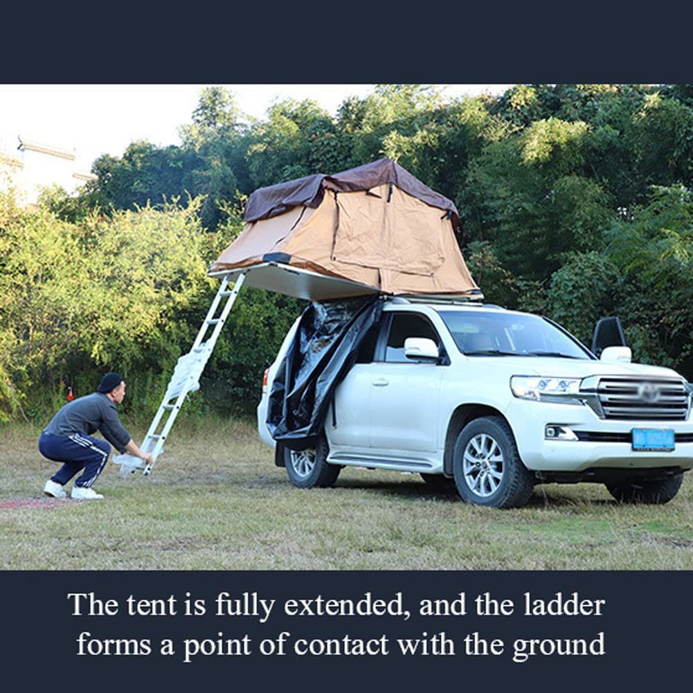 Tente de Toit pour SUV Tente de Toit, Camping pour Camion SUV avec échelle, Tente imperméable et Respirante Grand Espace pouvant accueillir 3 à 4 Personnes