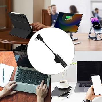 USB C Audio Adapter with Charging, Earphone Dongle | 2 Type C to 3.5mm Head USB C Audio and Charger Adapter, Dphone Jack Adapter Dongle Earphone Converter for Tablet