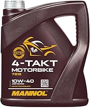MANNOL | Semi-Synthetic Oil 4-Takt Motorbike 10W-40 4L | MN7812-4 | API SN, JASO MA/MA2 Certifications | Compatible with Honda, Yamaha, Kawasaki and More | For 4-Stroke Motorcycles