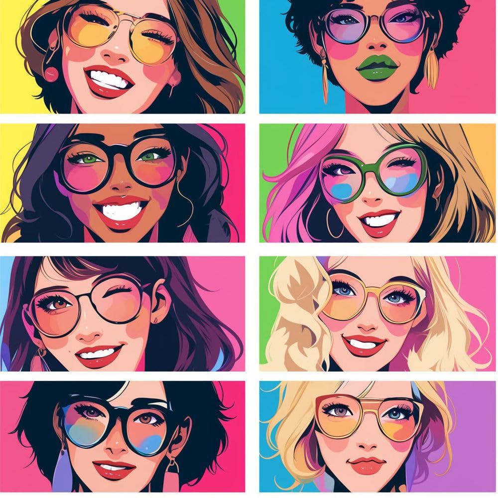 Papel pintado autoadhesivo Chicas de dibujos animadosCaricaturas modernas de chicas de moda Papel tapiz adhesivo papel de contacto papel de pared papel de pared fácil de despegar para mesita de noch