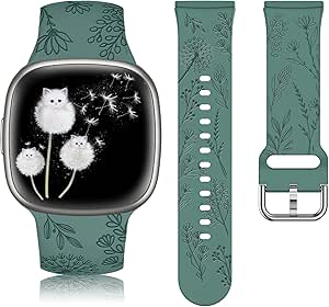 Bracelet En Silicone Souple De Remplacement Pour Fitbit Versa 4/3, Sense 2/1