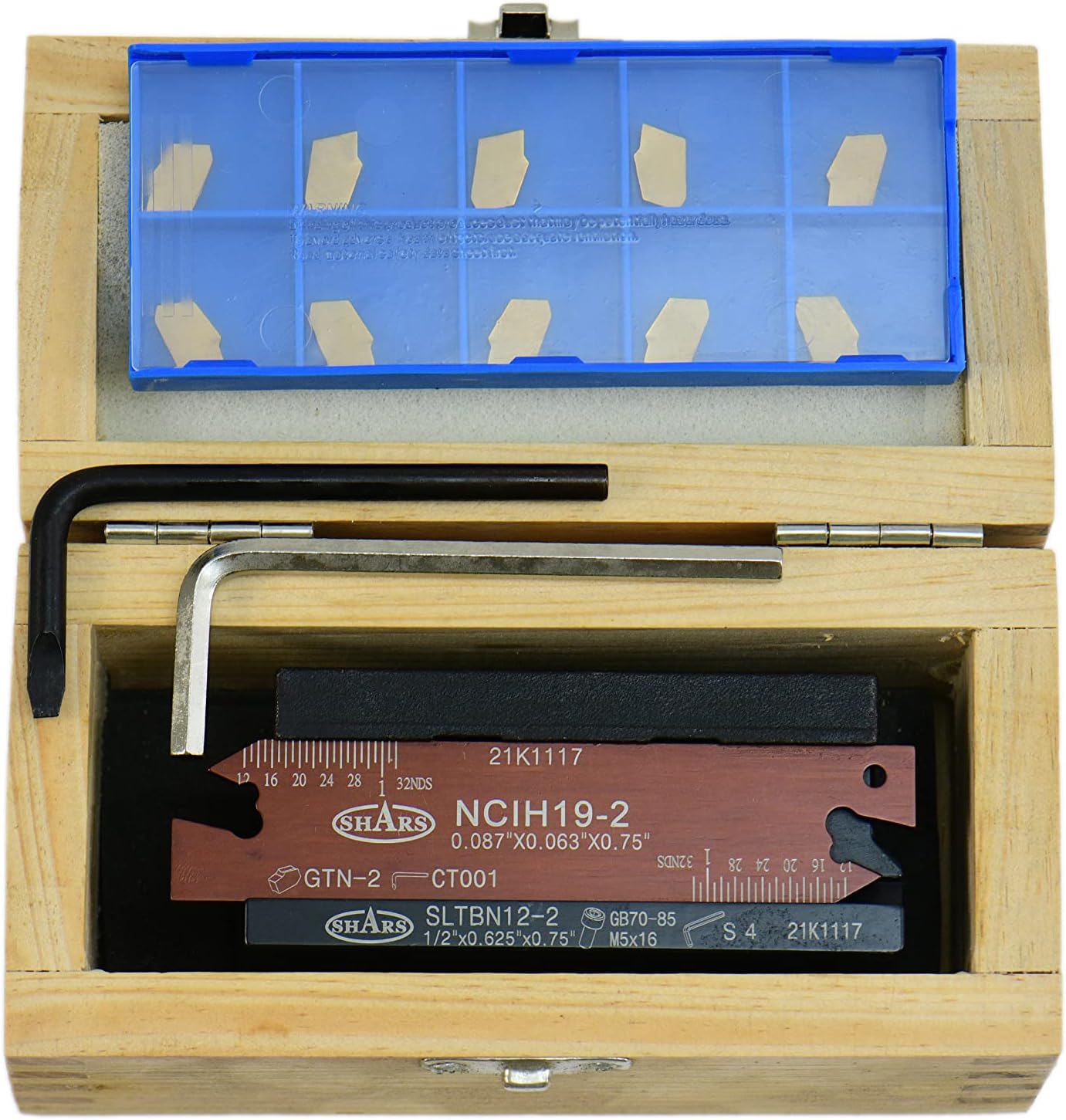 SHARS Cut-Off Blade 1/2" Positive Stop Set 10 PC GTN-2 Insert Tool Holder NCIH19-2 404-0463 P]