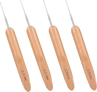 Richintol Dreadlock Crochet Hooks for Hair,4PCS Loc Crochet Needle,Loc Tool