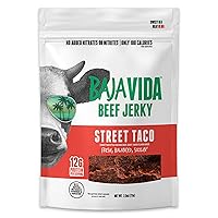 Vista 9 de Baja Vida - Cecina tradicional de ternera, paquetes de bocadillos de carne seca saludable, sin gluten, carne de res totalmente natural, sin MSG