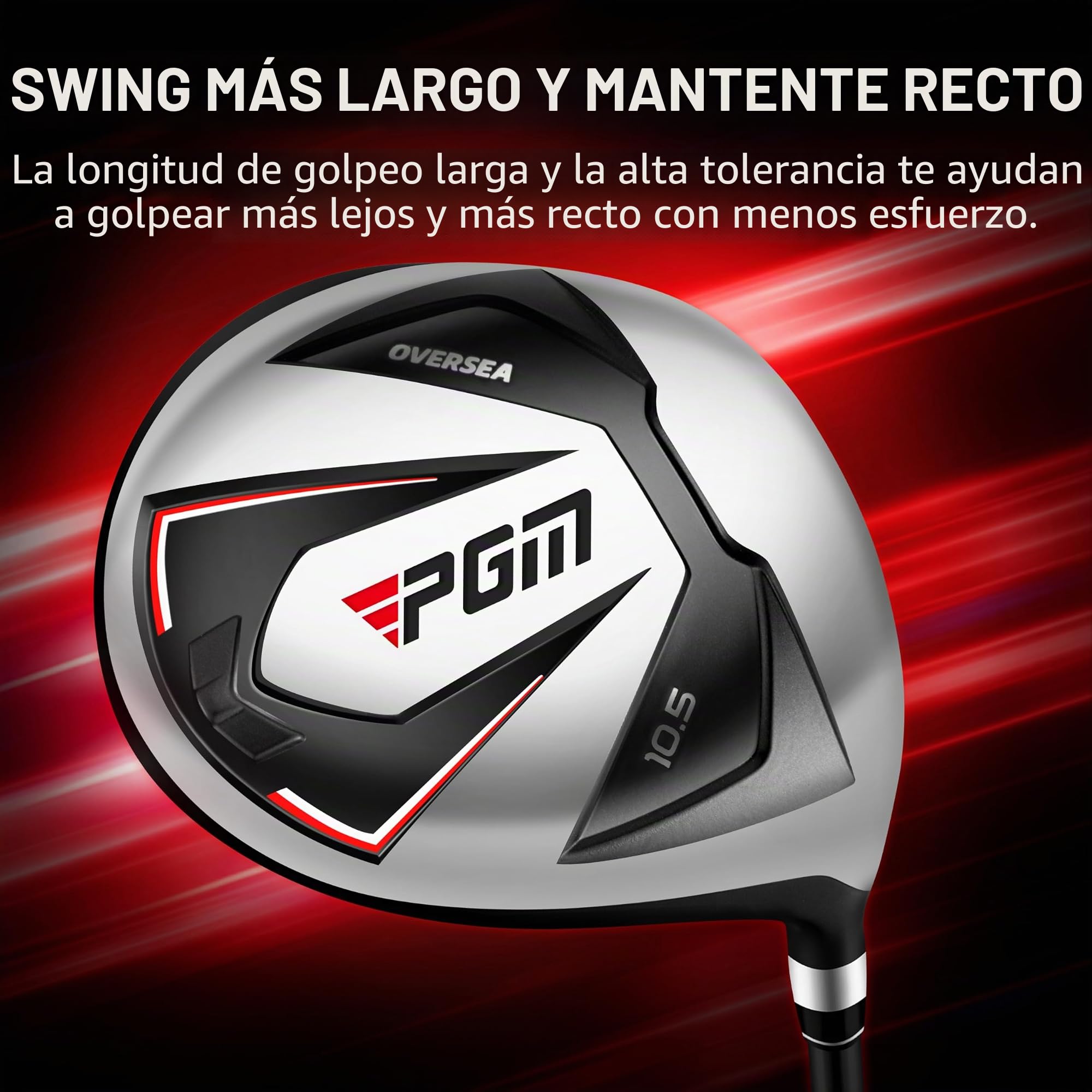 PGM Juego de palos de golf para hombre con 12 palos, 4 maderas (#1, 3, 5, 4H), 7 hierros (#5, 6, 7, 8, 9, PW, SW) y 1 putter, bolsa de soporte de golf