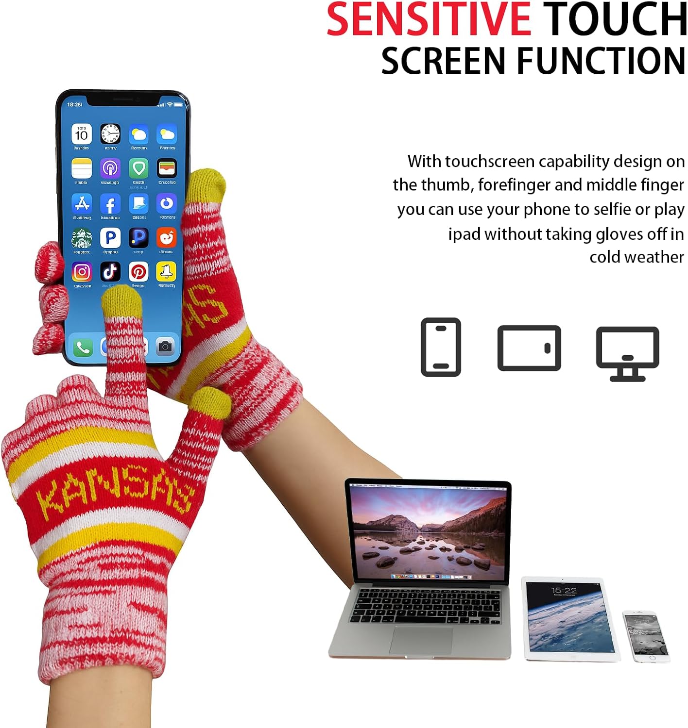 Vintage Classic Skull Cap 3D Embroidery Beanie Cuffed Winter Hat Knit Comes with Warm Gloves Fasion Gifts for Men Women Fans - Image 4