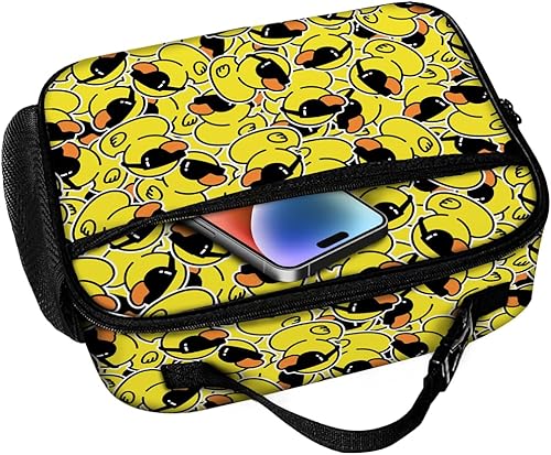 Miniatura 5 de Bolsa de almuerzo con diseño de pato, reutilizable, aislada, mantiene la comida más fresca, bolsa térmica para el almuerzo para mujeres y hombres
