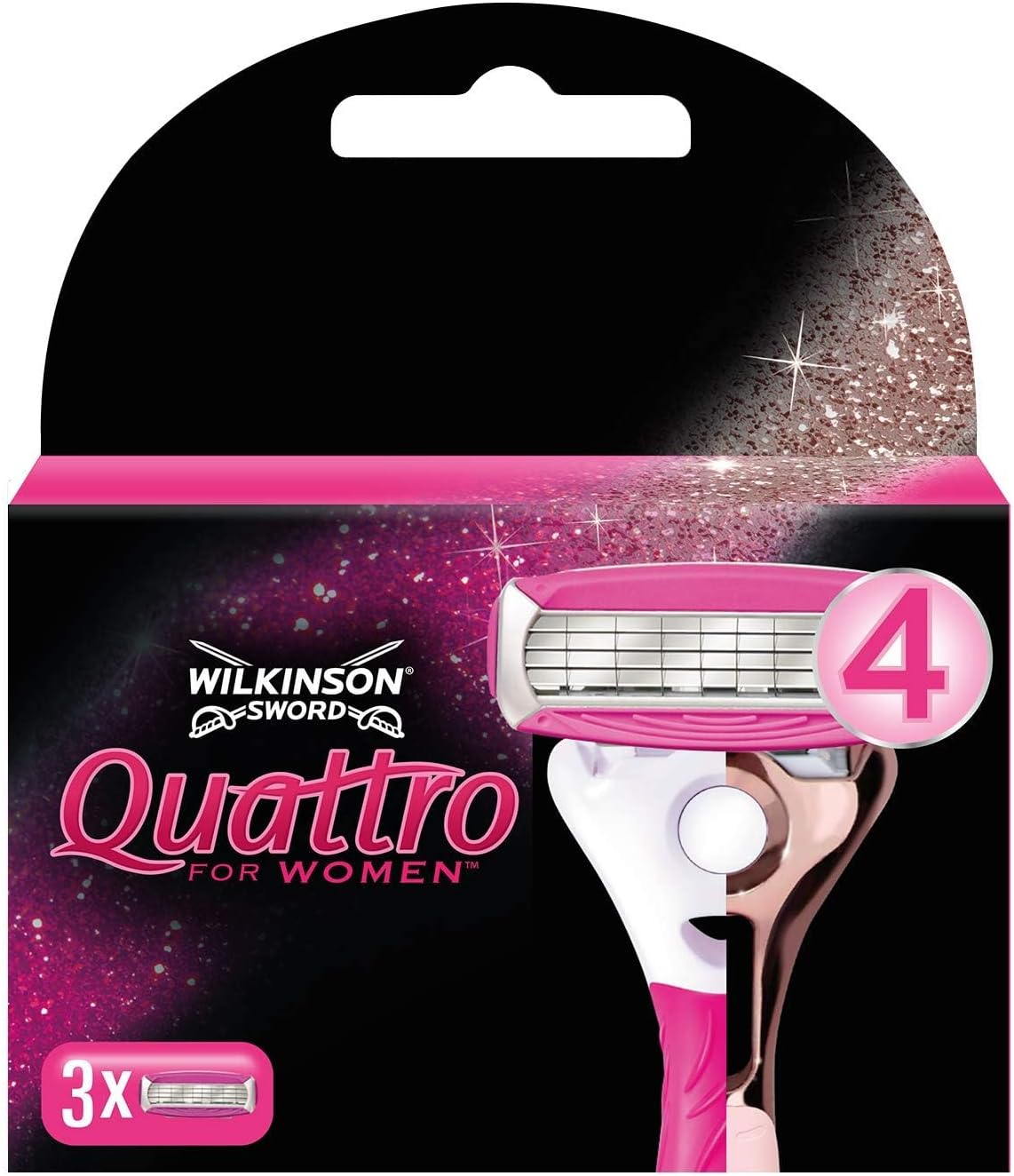 Wilkinson Sword Quattro for Women ostrza do golenia dla kobiet 3 sztuki