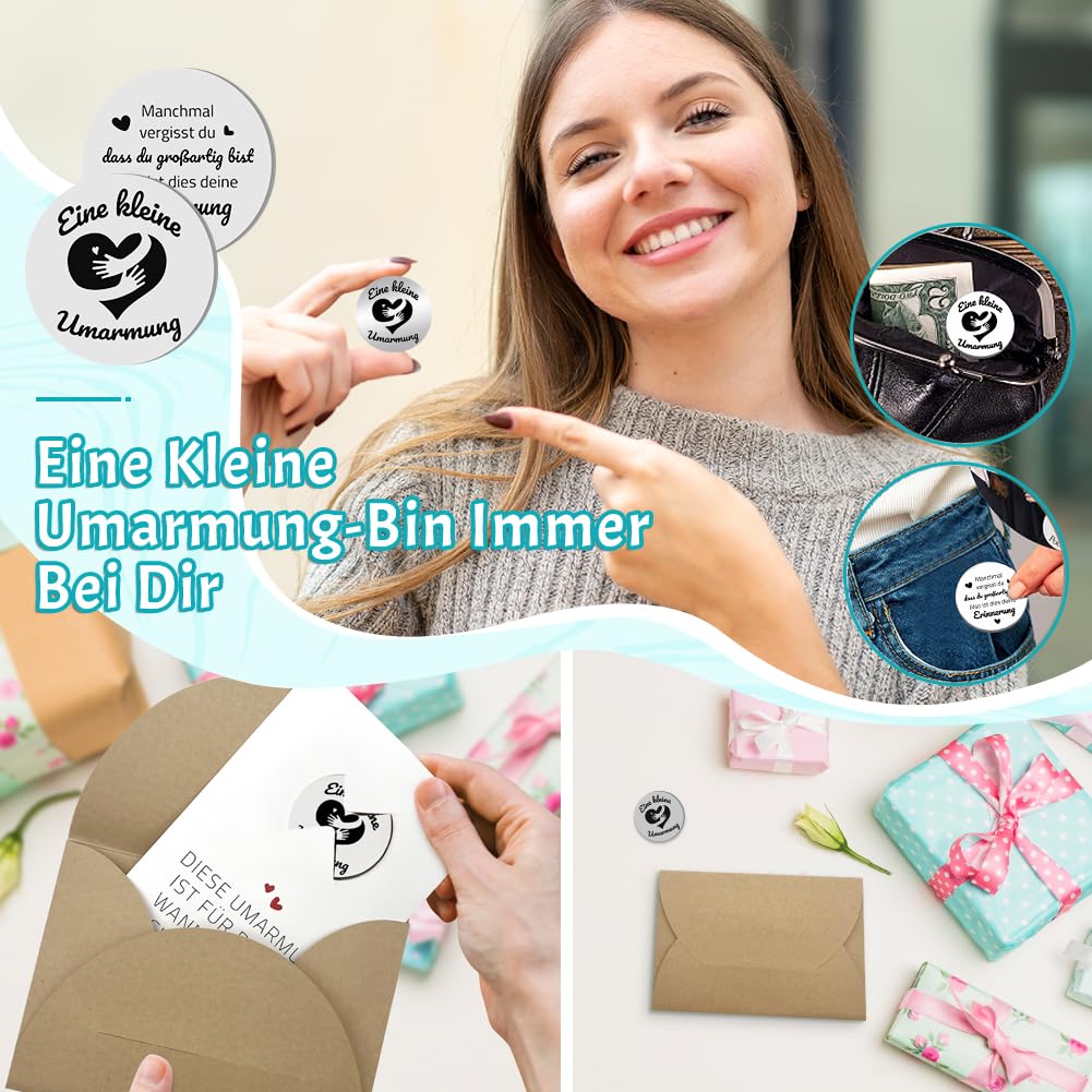 FiveMileBro Glücksbringer Münze - Motivierend Für Prüfung & Schwere Zeiten (Silber)