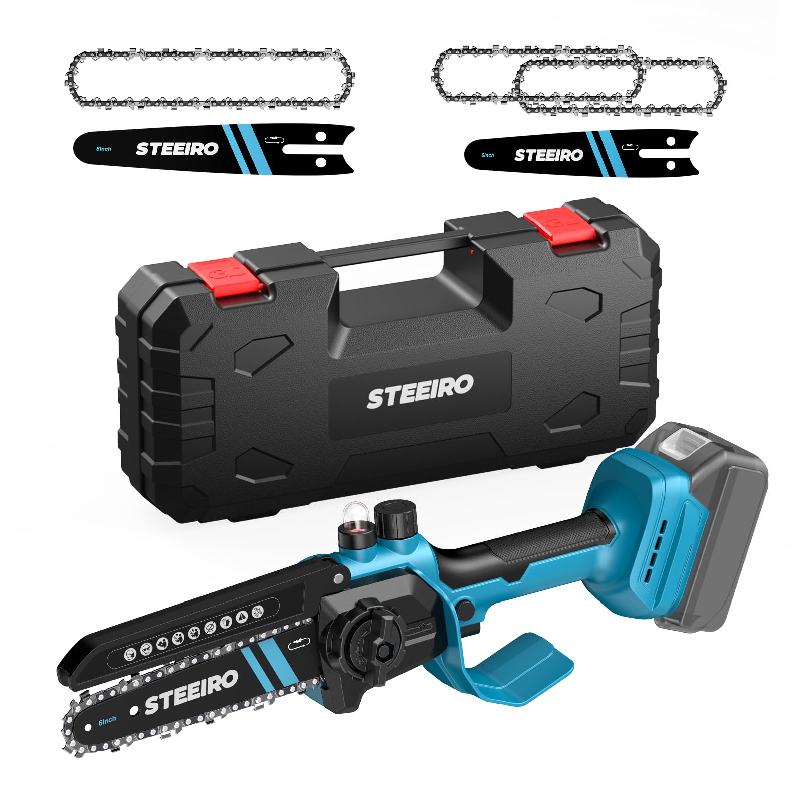 Mini tronçonneuse pour sécateur de jardin et coupe du bois, scie manuelle compatible Makita 18V