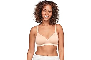 Women's Super Comfortable Blissful Benefits Wireless Lightly Lined Comfort Bra Pink Rm1691w