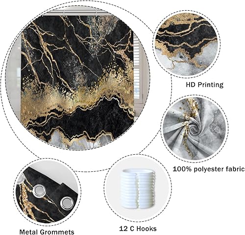 Miniatura 164 de Cortina de ducha de baño con temática de dinosaurio, cortina de ducha de hojas tropicales de dinosaurio verde con ganchos, cortina de ducha de tela