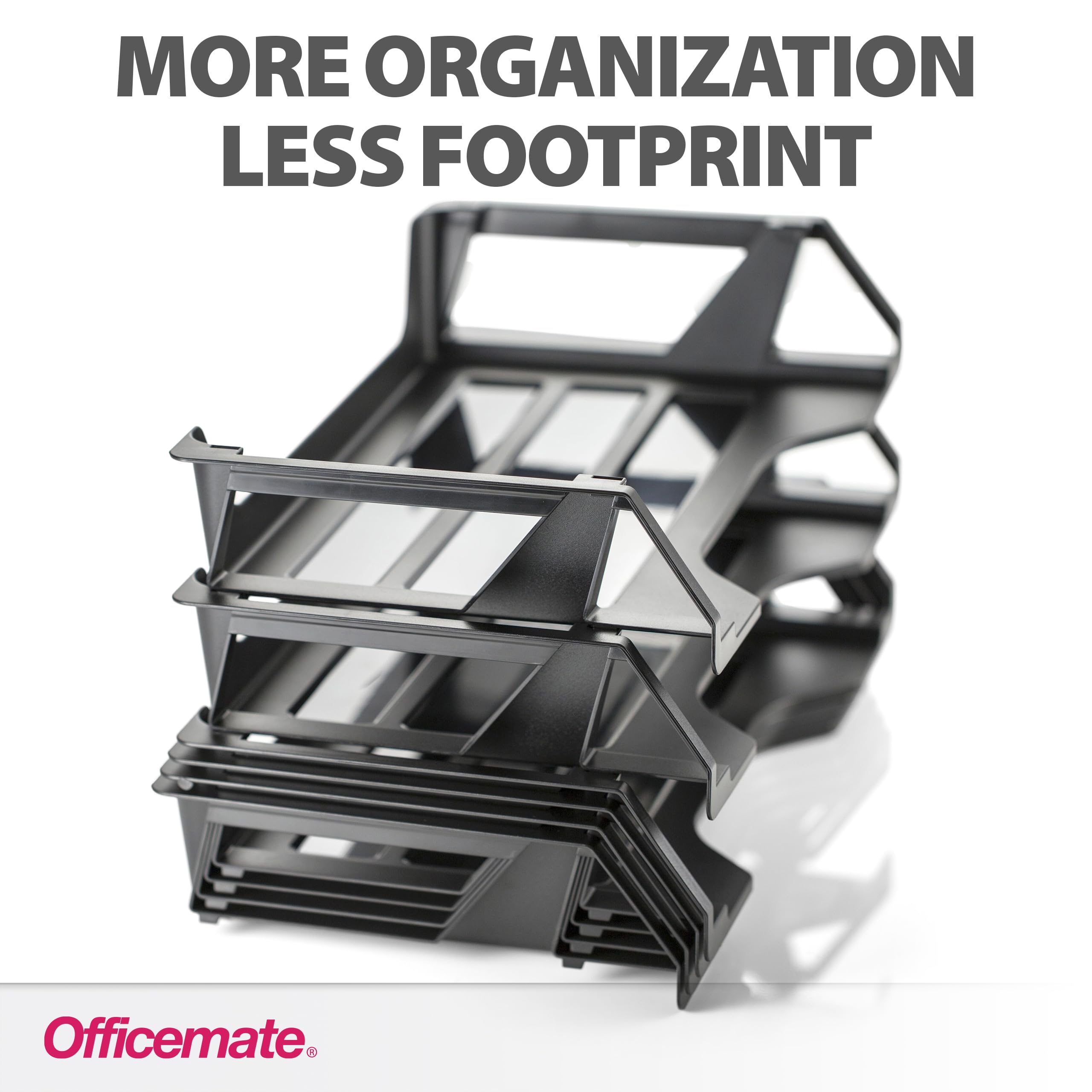 Officemate Recycled Desk Tray, Side Load, 15 1/8 x 8 7/8 x 15, Letter/A4, 6/PK (26212) — Amazon image 4