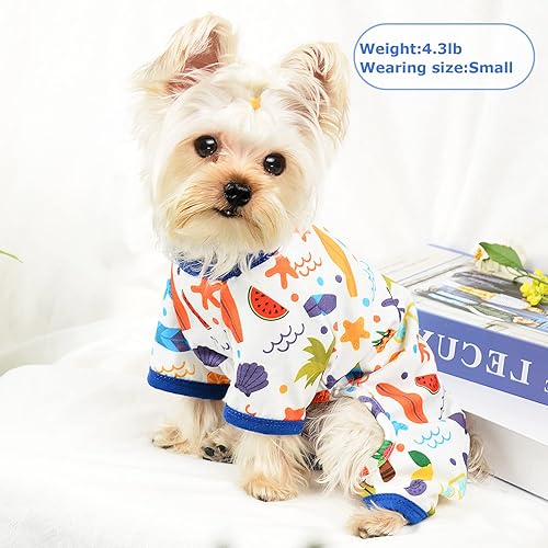 Miniatura 4 de Pijamas para Perros Pjs de Otoño Verano Ropa para Perros Pequeños Niña - Niño - Perros de Tamaño Mediano, Ropa Suave y Elástica para Cachorros