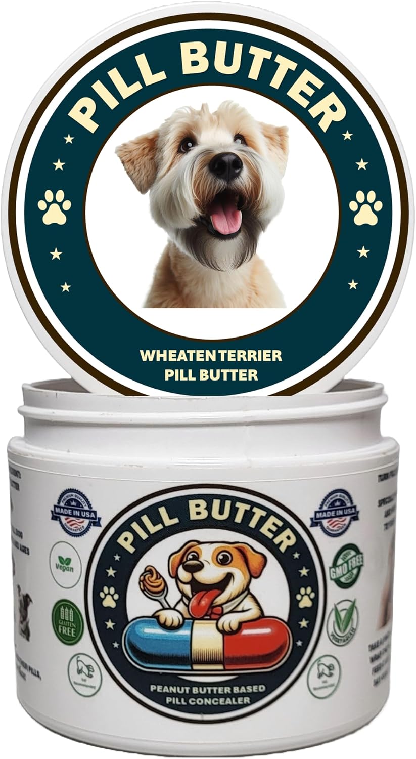 Wheaten Terrier Dog Treats Moldable Peanut Butter Paste for Hiding Pills 60 Servings