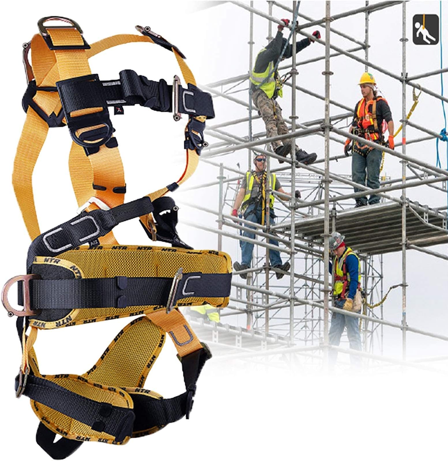 Safety Harness Kit, Safety Fall Arrest Belt, 5-point Safety Harness, Safety Belt Kit, Fall Arrest Safety Harness, Construction Work Safety Harness