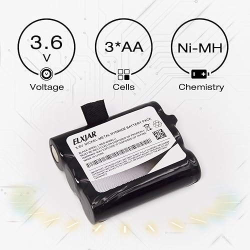 Miniatura 2 de Lunggwey Paquete de 5 baterías de repuesto para Midland BATT10 BATT-10, AVP13 MID-AVP13, Midland T71, T75, T77, T79, Midland X-Talker Radios T71,