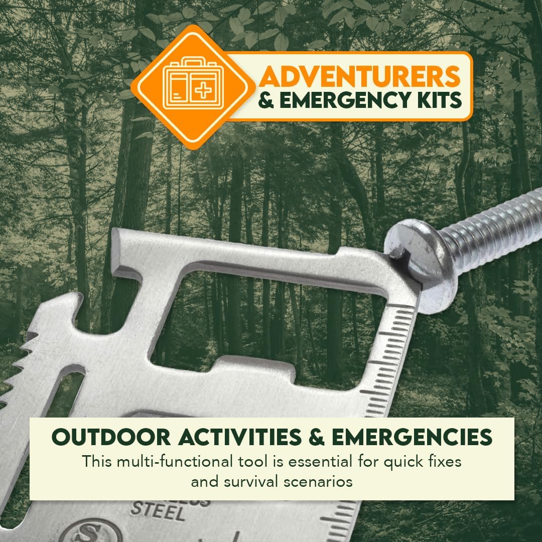 SE 11-in-1 Multi-Function Wallet Survival Tools (20-Pack) - MT908-20