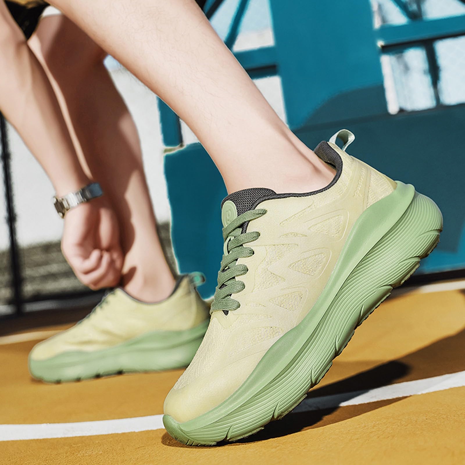 Scarpe Ginnastica Uomo Scarpe Palestra Uomo Estive da Sneakers in Tela Bianche Eleganti Alte Running Ammortizzate Rialzate Invernali Traspiranti Neutre Padel Sportive 51 Ragazzo Leggere Bambino