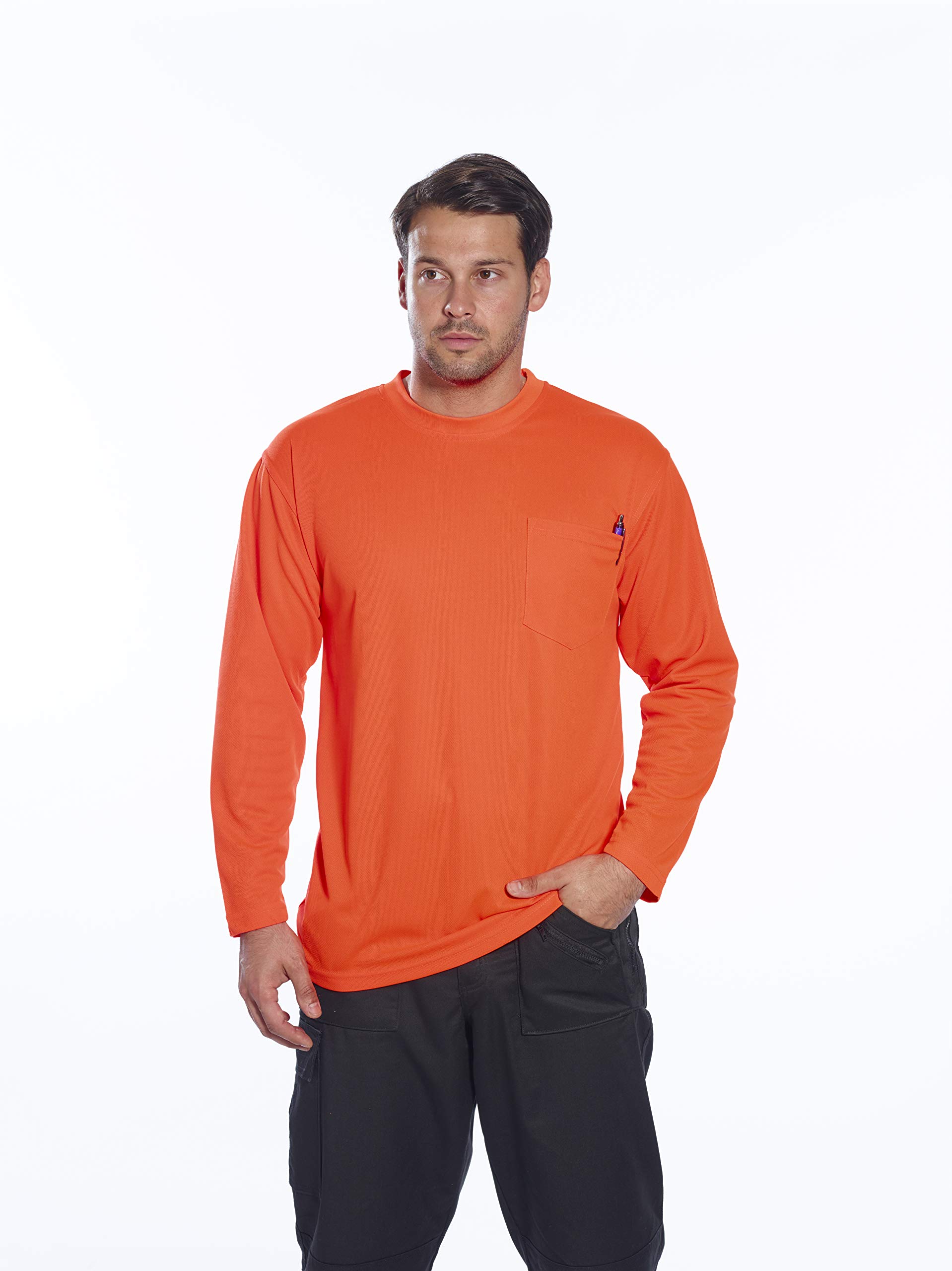 Portwest T-Shirt Manches Longues à Poche Day-Vis