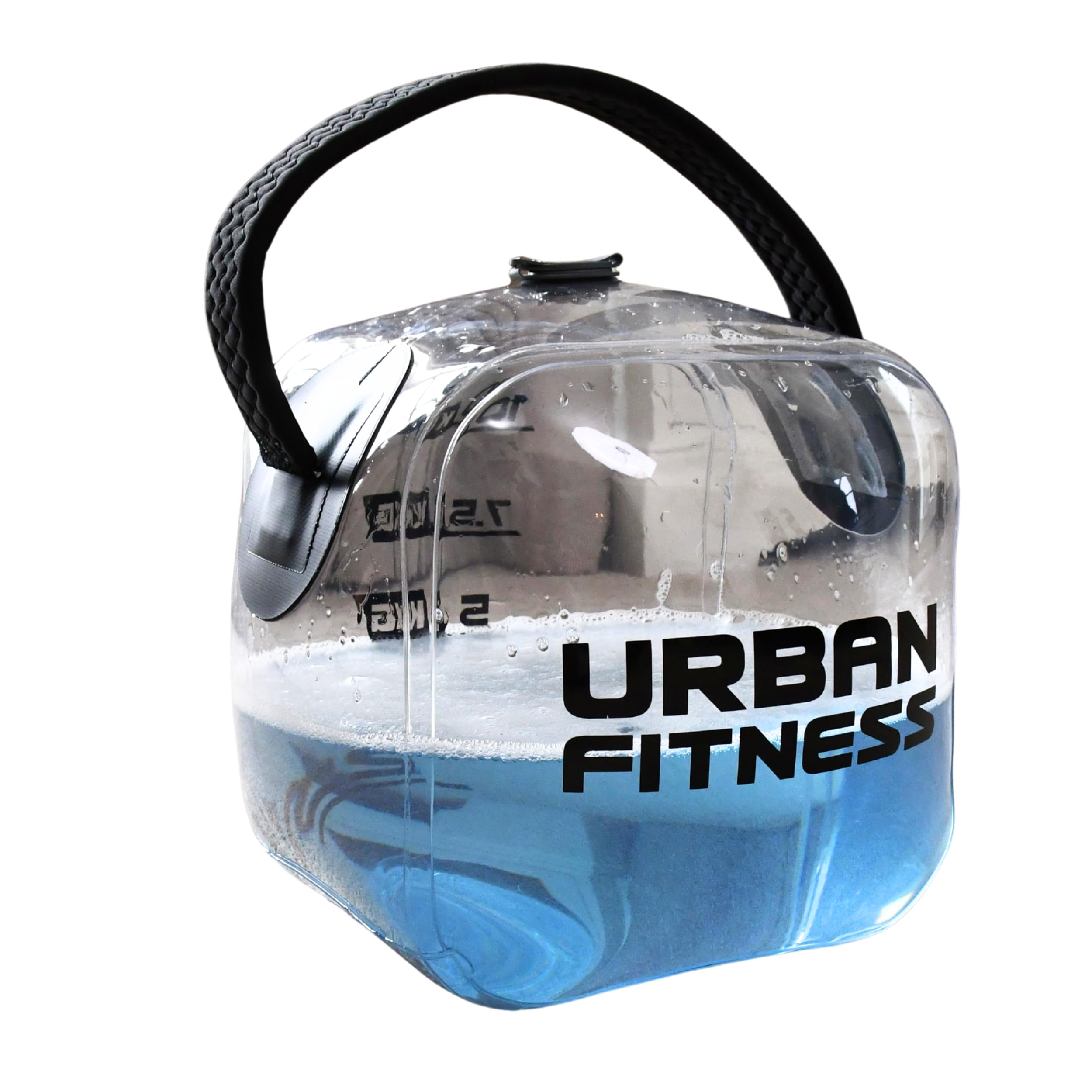 Kettlebell Hydro Inertia, poids d'entraînement gonflable rempli d'eau avec pompe à pied, force fonctionnelle portable et entraînement de base