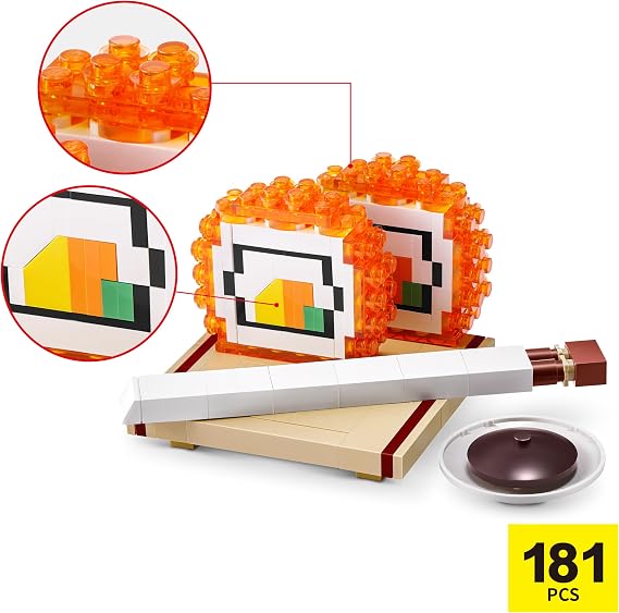 MAX Premium Sushi Building Bricks Capsule x2 Novelty Unboxing Toy Collectible Mini's by ZURU