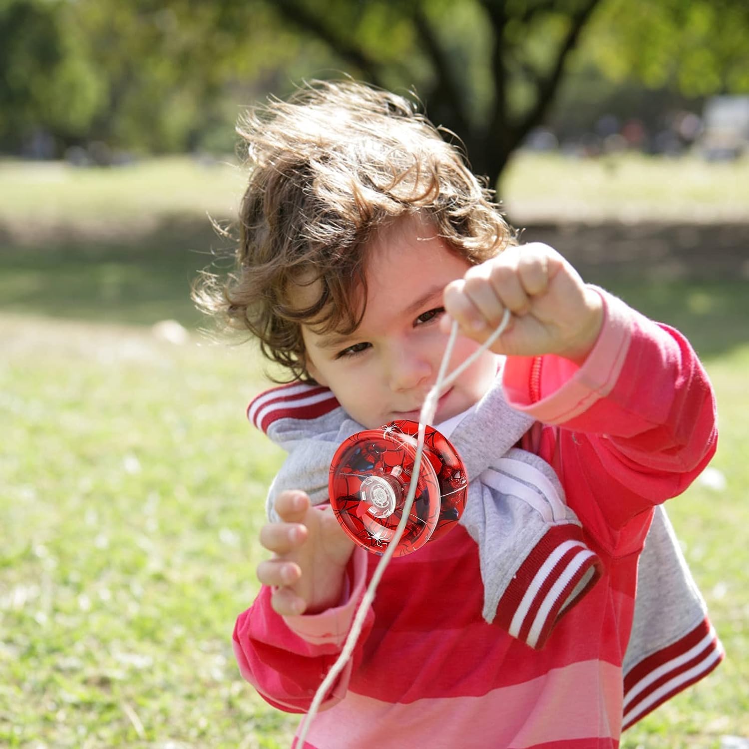 Marvel Spider-Man Yo-Yo Alliage Métal Professionnel - YoYo Enfant Débutant Avec Corde - Jouet Sensible