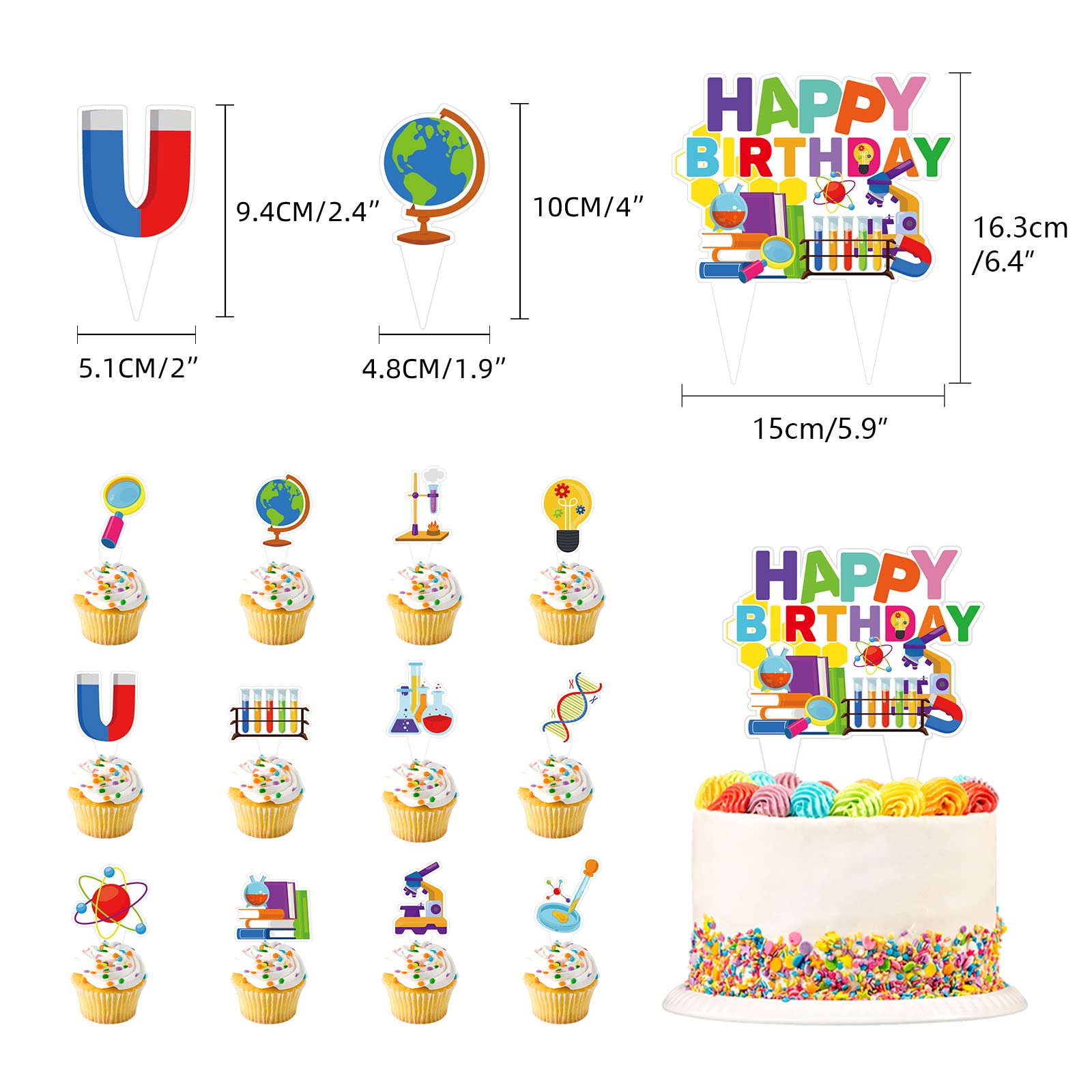 Wissenschaft Geburtstag Party Dekorationen Set – Inkl. Banner, Ballons & Cake Toppers Für Jungen