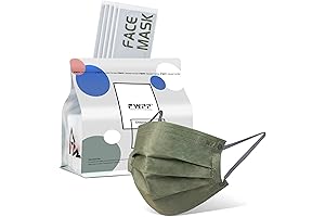 FWPP Dark Green Disposable Face Masks: Enhanced Protection and Comfort