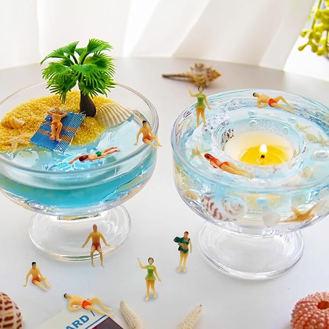 Hiawbon 30 Piezas Figuras Miniatura Playa Bikini 1:75 miniatura 3