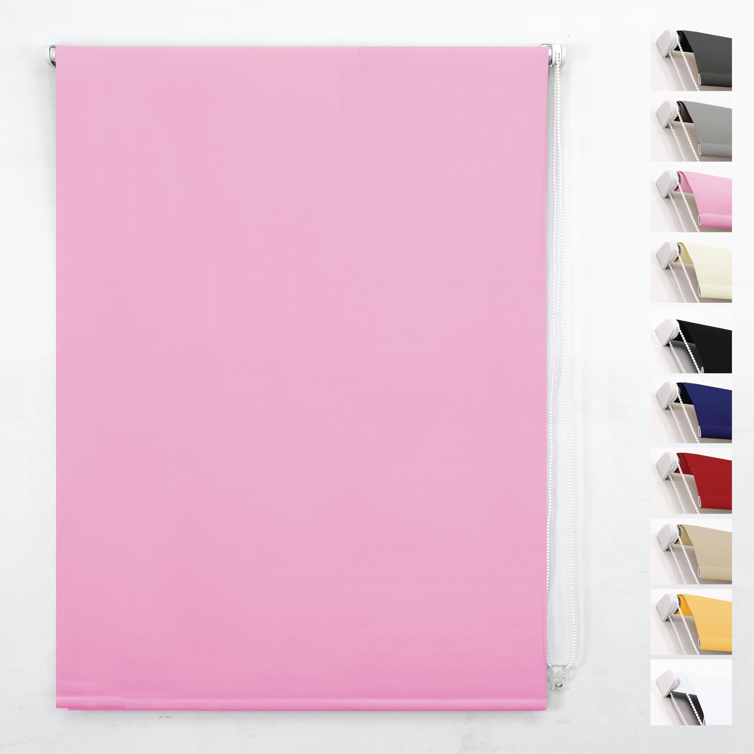 Funky Gadgets Roller Blinds Thermal Blackout Roller Blind, Easy Fit Child Safe Trimmable UV Protection Home Office Window Blinds, Cappuccino Blind (114cm Wide X 210cm Drop) โ image 1