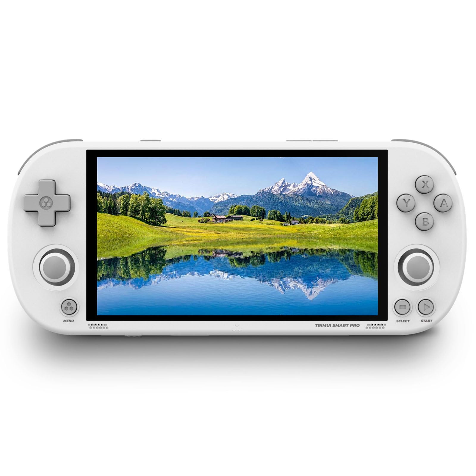 Trimui Smart Pro Retro Game Console 4.96-Inches 720x1280 IPS Screen Built-in 128G TF Card Video Gaming Consoles 5000mAh Lithium Battery Supports Multiple Simulators Casual Game Console(White)
