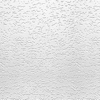 USG INTERIORS 4240 Tivoli Textured Ceiling Tiles,12x12 Inch, Qty 32.
