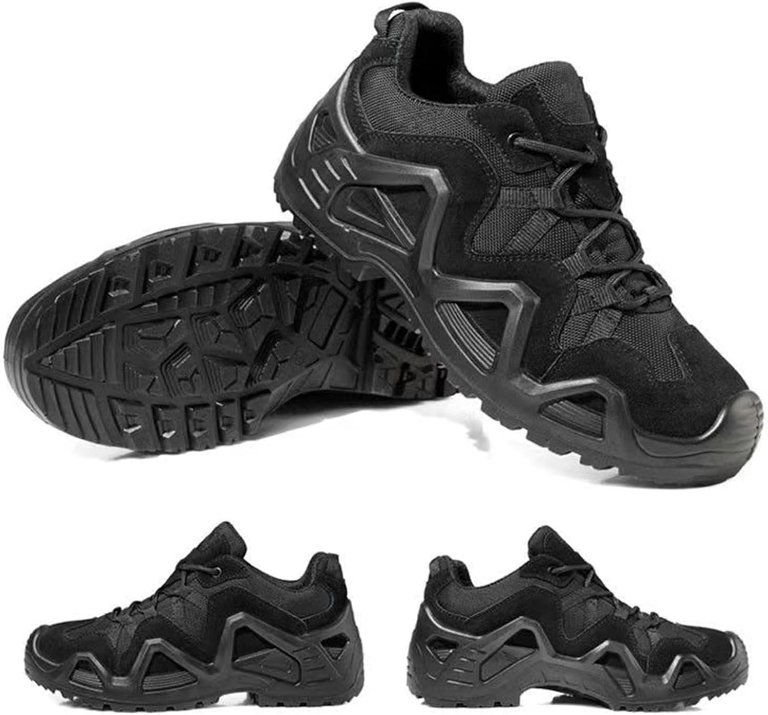 Waterproof Hiking Work Boots,Men's Tactical Boots,Lightweight Military Boots,Breathable Desert Boots,Low Cut Training Shoes,for Outdoor Hiking, Rock Climbing, Hunting Etc