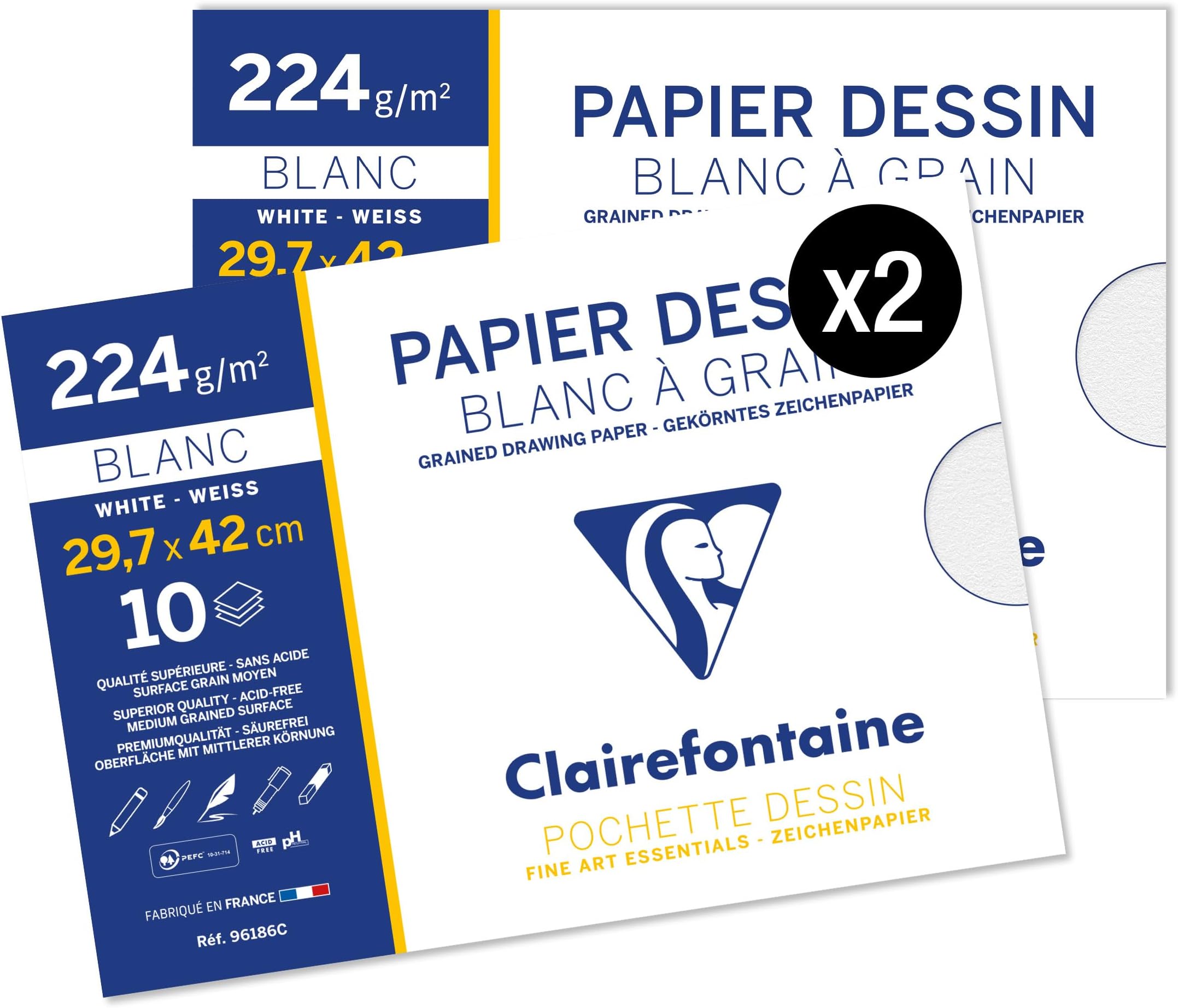Promo Pochette De 24 Feuilles De Papier Dessin Canson chez Super U