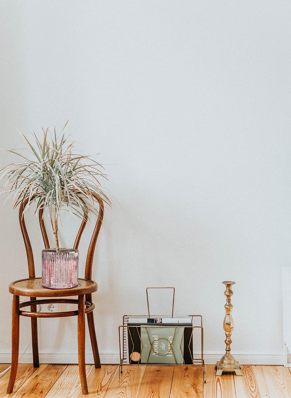 Serene Spaces Living Vintage Ribbed Mercury Glass Vase - Perfect for Floral Arrangements, Table Centerpiece, Home, Office, Wedding, Holiday & Special Events Decor, in 2 Colors (Pink - Pack of 6)