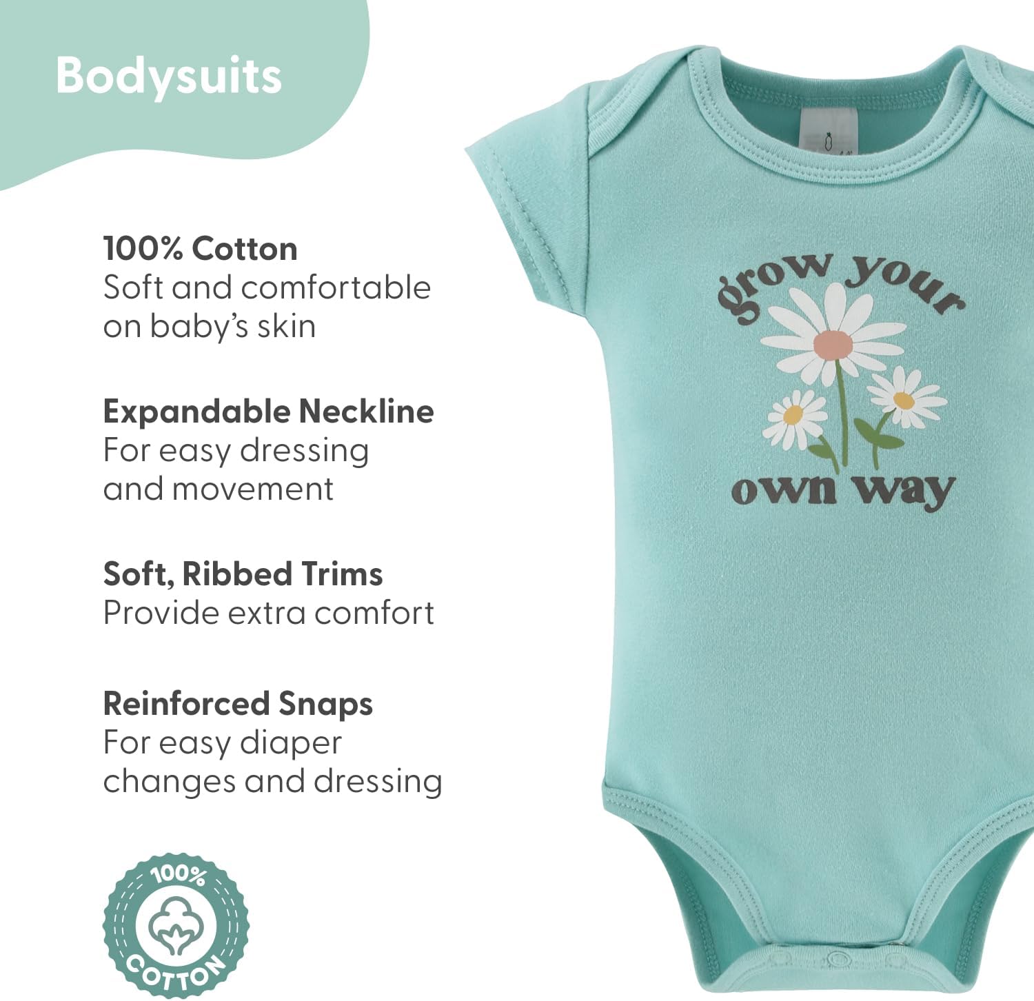 The Peanutshell Baby Layette Gift Set for Girls - 16 Piece New Born Girl Gift Set, Baby Clothes & Newborn Essentials Must Haves - Newborn Clothes 0-3 Months - Carefree Floral