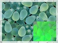 Vista 38 de Cuentas de vidrio checo de 50 piezas, 6 x 9 mm, en forma de lágrima, color rosa claro, Rosaline 70120