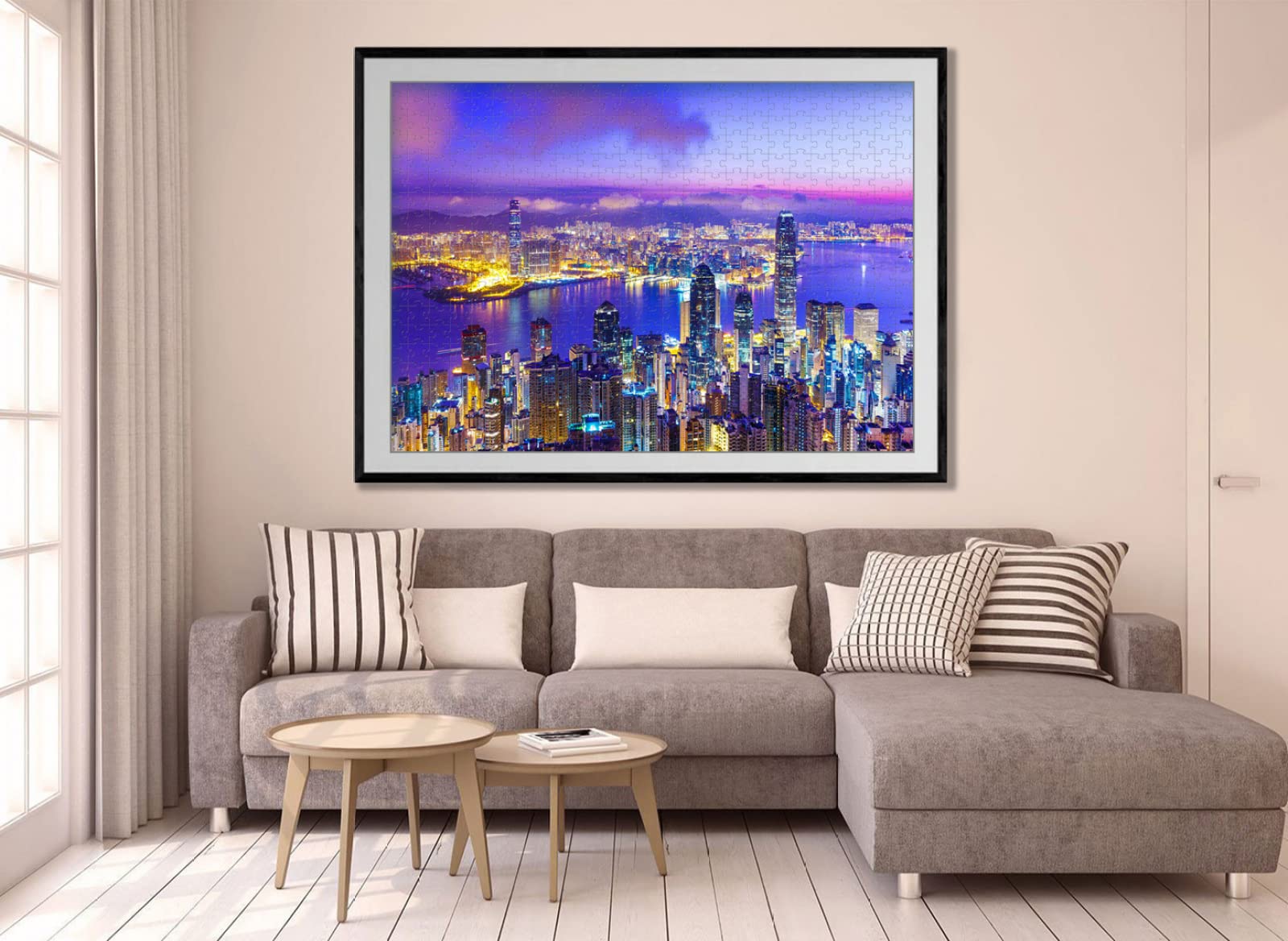 Puzzle in legno per adulti da 2000 pezzi City Night View Toy Puzzle per bambini Brain Challenge
