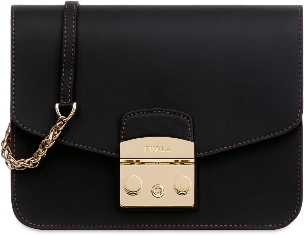 Furla Metropolis Ladies Small Black Onyx Leather Crossbody 941945