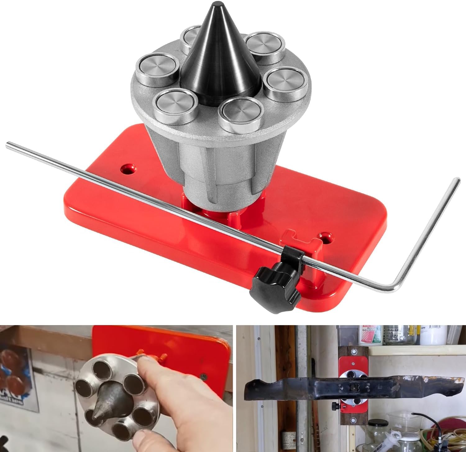 339075B Precision Knife Balancer, bilancia i coltelli dopo l'affilatura. compatibile con Stihl, Troy, Husqvarna ecc. (42-047) Lama per tosaerba di precisione