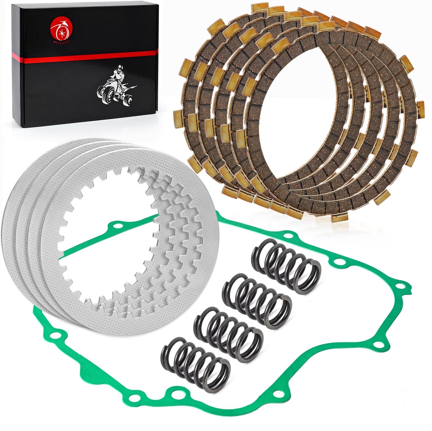 Clutch Kit Heavy Duty Springs & COVER Gasket For Kawasaki 1988-2007 Ninja 250R EX250