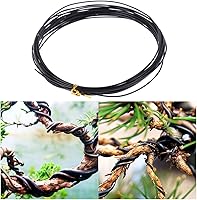 Vista 4 de Queenbox Alambres de entrenamiento de árbol de 32.8 ft de longitud de 0.059 in, rollo de alambre de entrenamiento de bonsái de aluminio anodizado