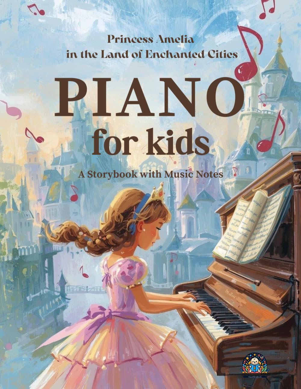 PIANO FOR KIDS - Princess Amelia in the Land of Enchanted Cities: A Storybook with Music Notes