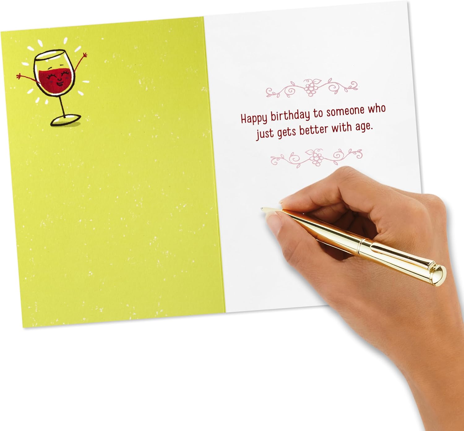 Hallmark Shoebox Funny Birthday Card for Her (Wine and Grapes) - Image 5