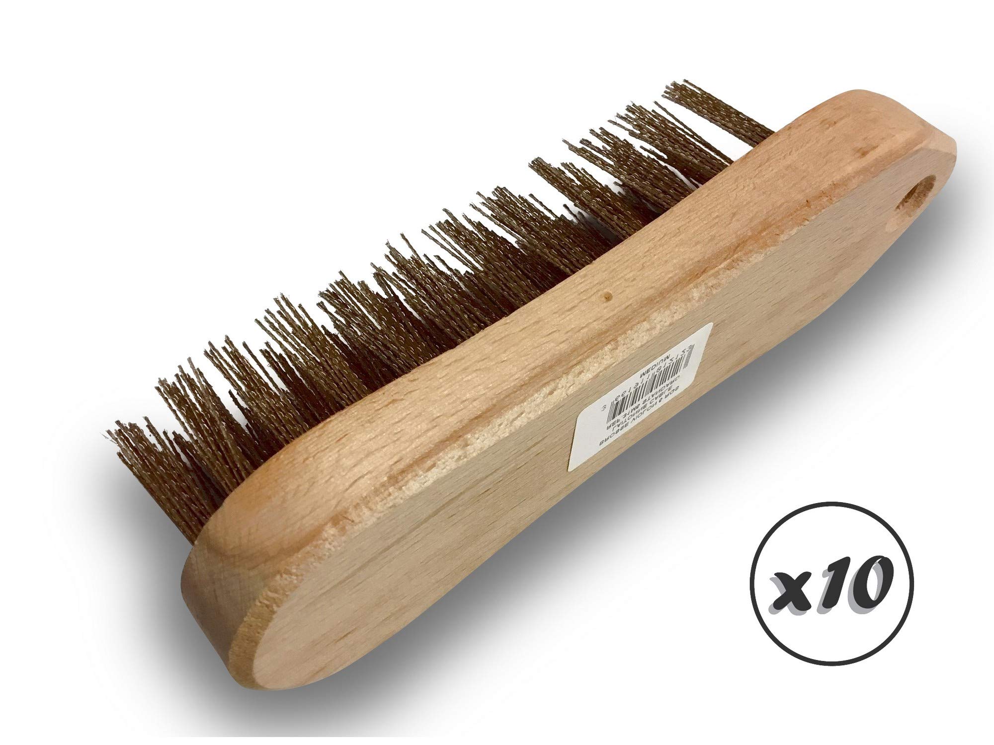 Kibros Brosse à main violon Lot 10, 5 rangs fils souples acier