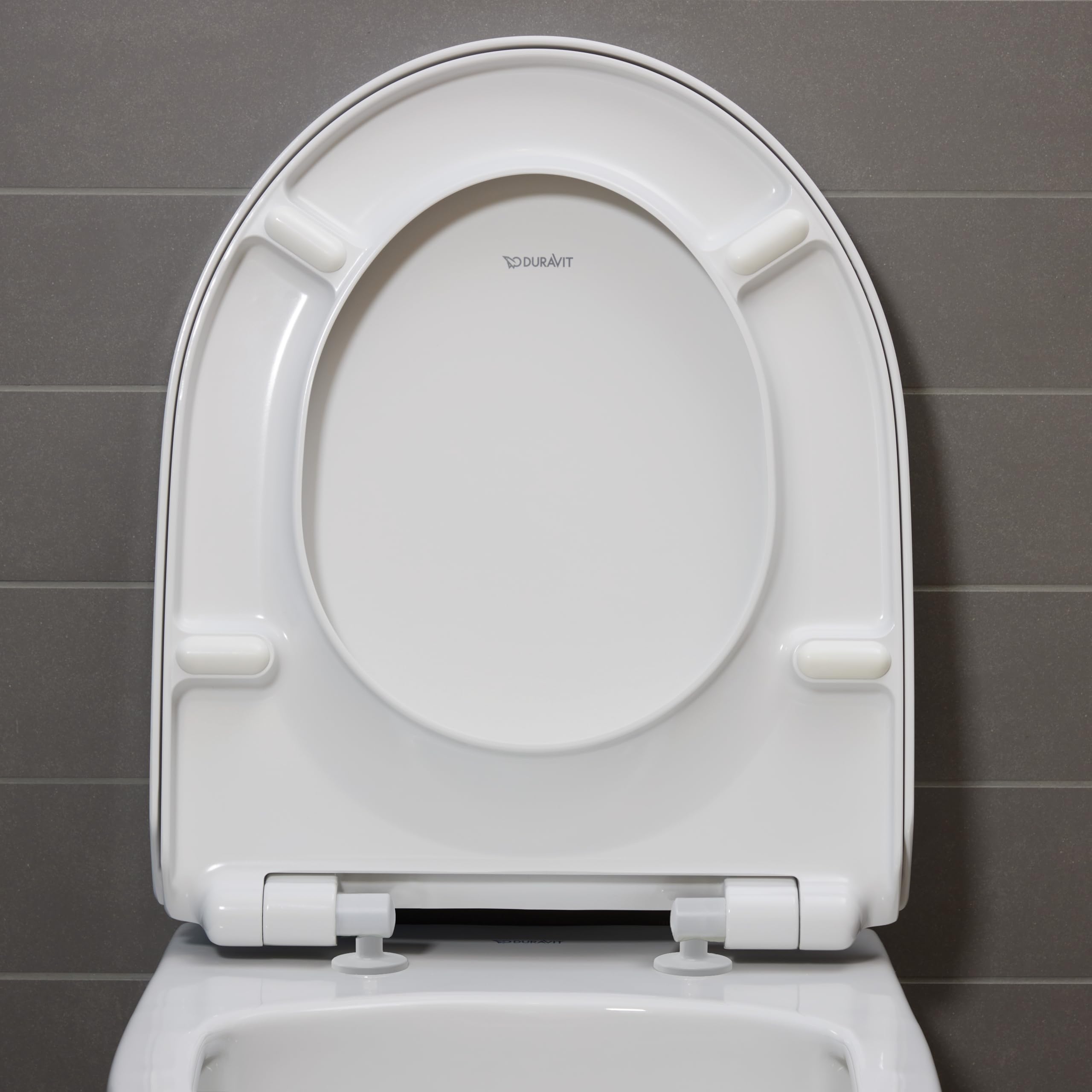 Duravit DuraStyle Basic tapa WC, tapa de wc con mecanismo de cierre suave y lento, asiento de inodoro de urea duroplast, tapadera wc con bisagras de acero inoxidable, tapa de inodoro blanco